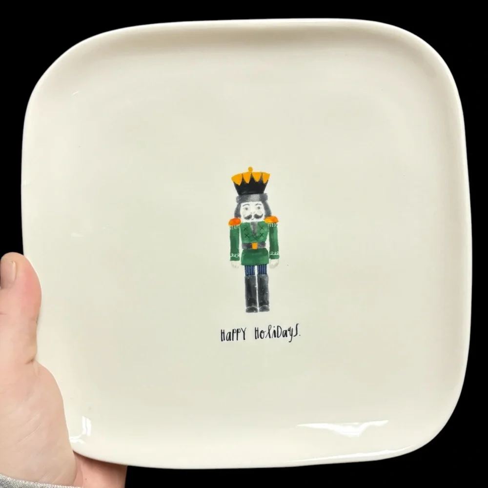 Rae Dunn Christmas Plates set of 4